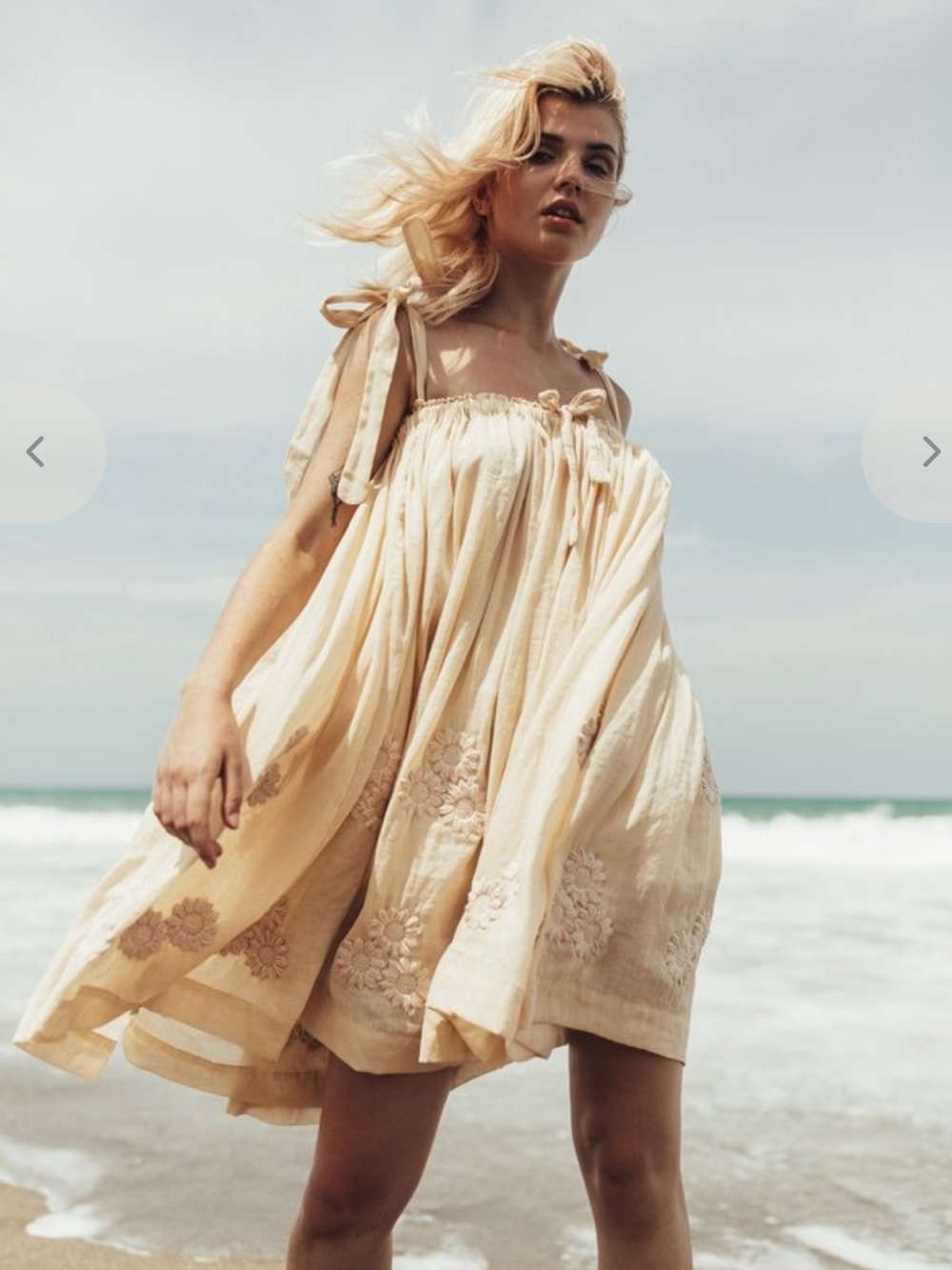 Innika Choo Nev Erontym Floral Embroidered Dress